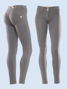 Freddy WR.UP Gray SLounge Small Italian Sculpting Skinny Stretch Low Rise Ankle